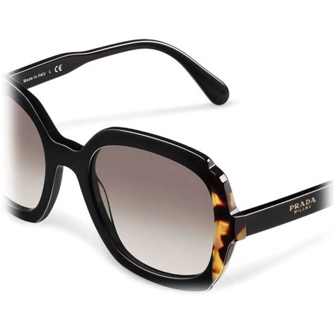 prada oversized black sunglasses|prada sunglasses with rhinestones.